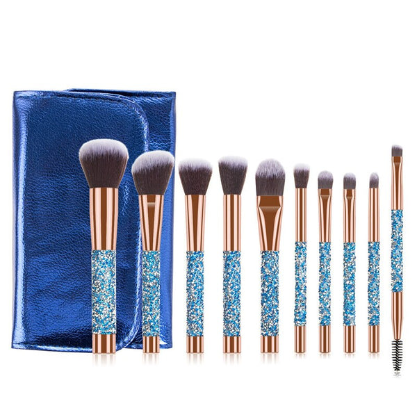 Glam Diamond Makeup Brushes Set