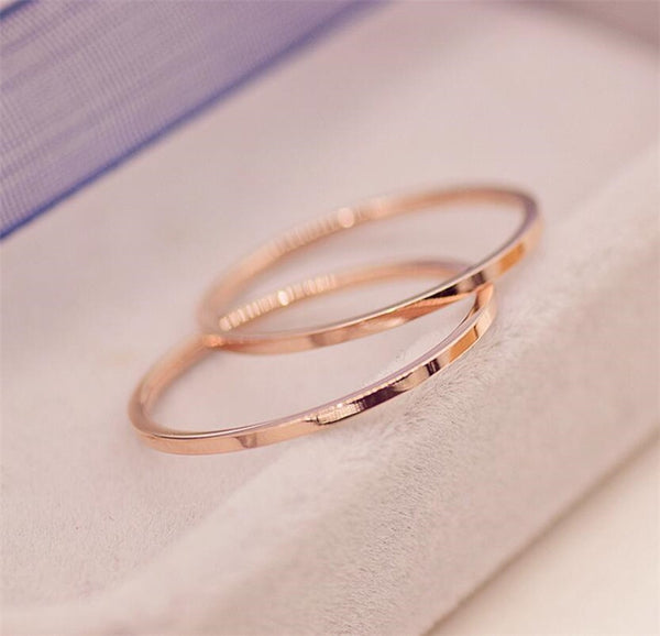 Minimalist Thin Titanium Band