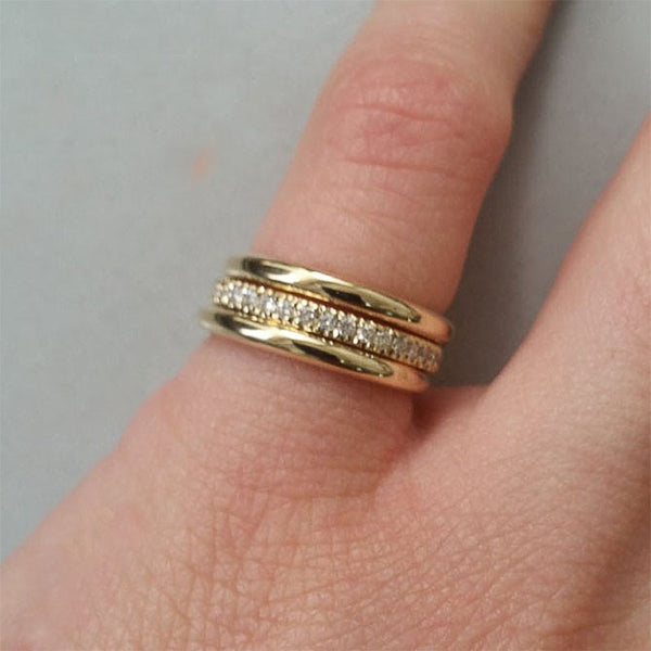 Simple Love Paved Ring