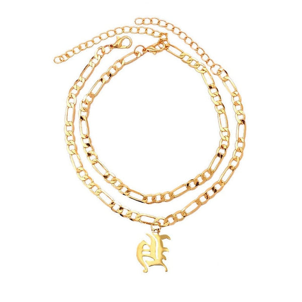 Old English Initial Anklet