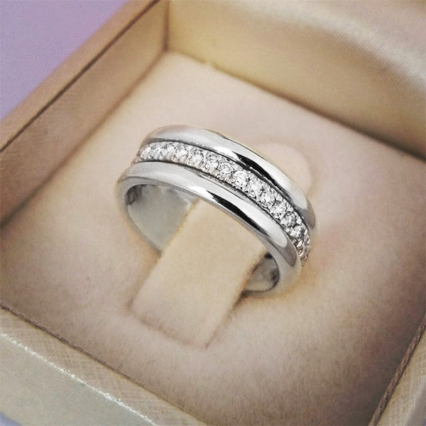 Simple Love Paved Ring