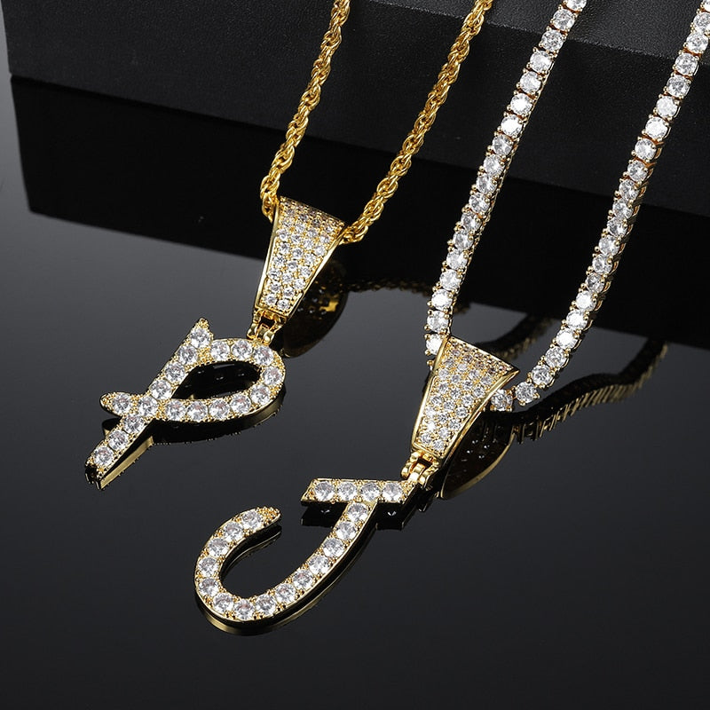 Italic Letter Necklace