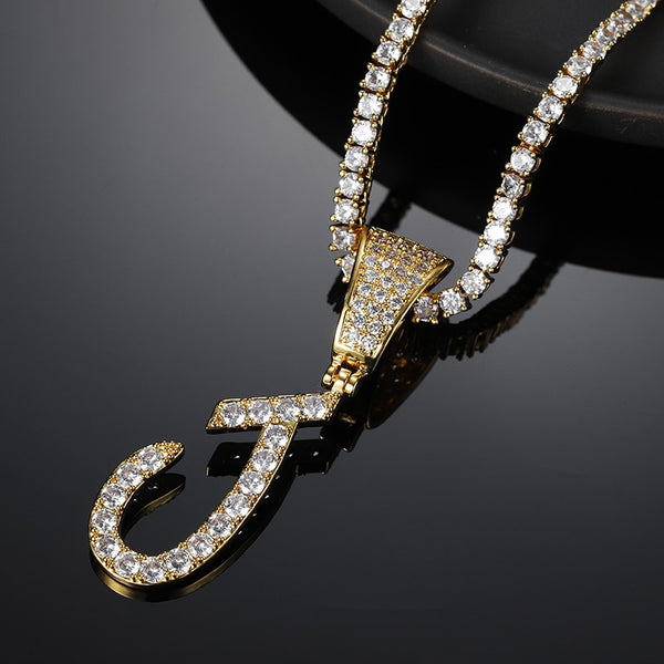 Italic Letter Necklace
