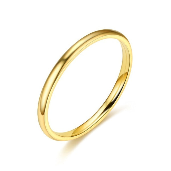 Thin Rose Gold 2mm Band
