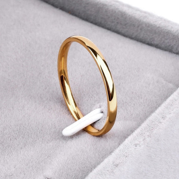 Thin Rose Gold 2mm Band