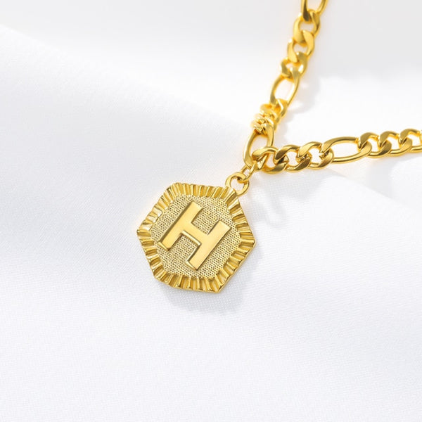 Initial Octagon Anklet