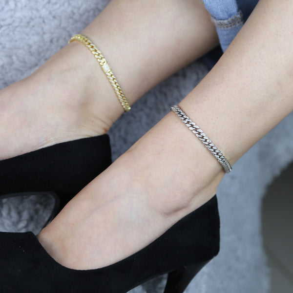 Petite Cuban Anklet