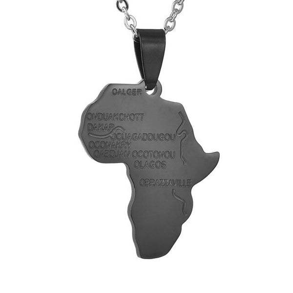 African Map Pendant